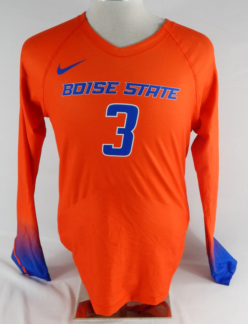 2022 Boise State Broncos #3 Game Used Orange Jersey Volleyball L 750