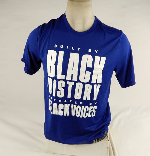 2023-24 Detroit Pistons Malachi Flynn #14 Game Used Blue Shooting Shirt BHM L 74