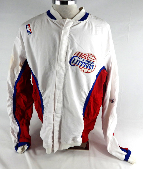 1995-96 Los Angeles Clippers Keith Tower #51 Game Used White Warm Up Jacket 48 4