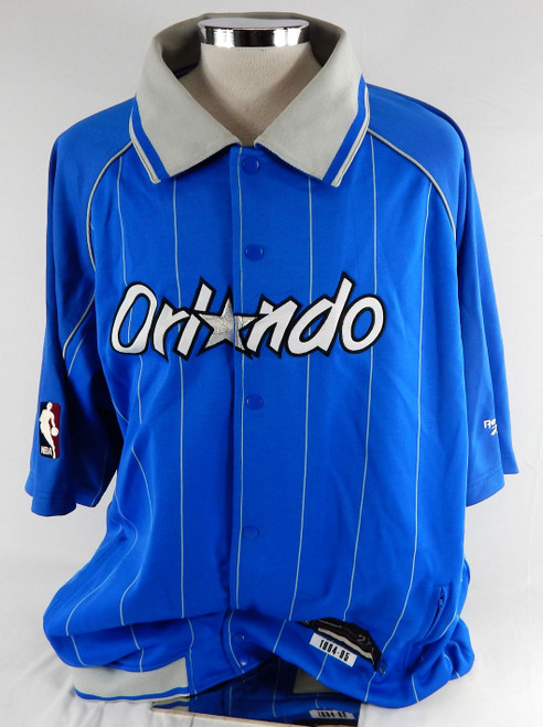 2004-05 Orlando Magic Game Issued Blue Shooting Shirt Hardwood Classic 2XL 274