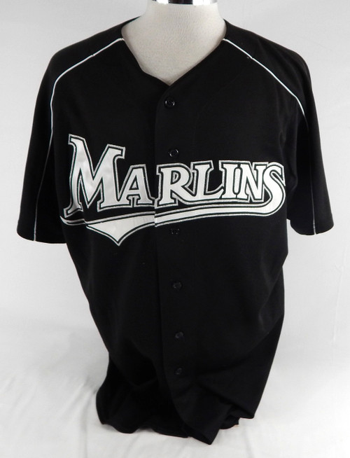 2003-06 Florida Marlins Travis Bowyer #50 Game Used Black Jersey BP ST XL 636