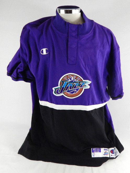 1998-99 Utah Jazz Howard Eisley #10 Game Used Purple Shooting Shirt XL 640