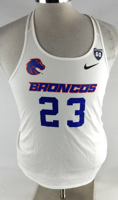 2018 Boise State Broncos #23 Game Used White Jersey 60 Patch Beach Volleyball 7