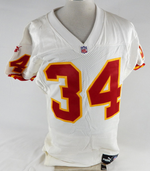 1999 Kansas City Chiefs Mike Cloud #34 Game Issued White Jersey 40 786