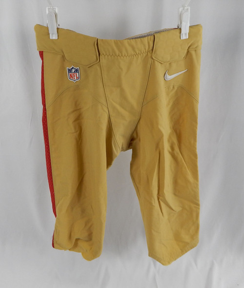 San Francisco 49ers #54 Game Used Gold Pants 32 403
