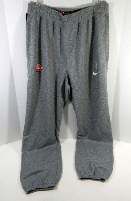 New NBA 2020-21 Detroit Pistons Team Issued Grey Practice Sweatpants XLT NWT 34S