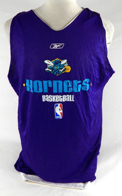 2002-06 New Orleans Hornets #21 Game Used Purple Practice Jersey 3XL 025
