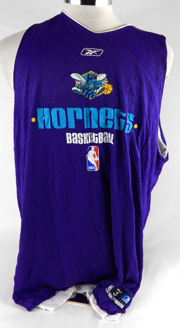 2002-06 New Orleans Hornets #34 Game Used Purple Practice Jersey 3X 024
