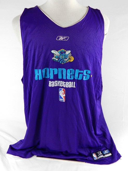 2002-06 New Orleans Hornets #1 Game Used Purple Practice Jersey 3XL 032