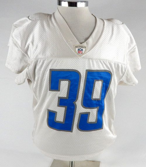 2019 Detroit Lions Jamal Agnew #39 Game Used White Practice Jersey  371