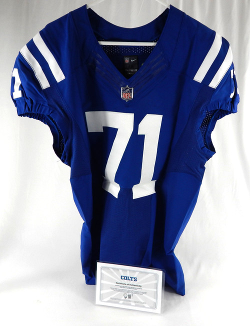 2018 Indianapolis Colts Denzelle Good #71 Game Issued Blue Jersey 48 506