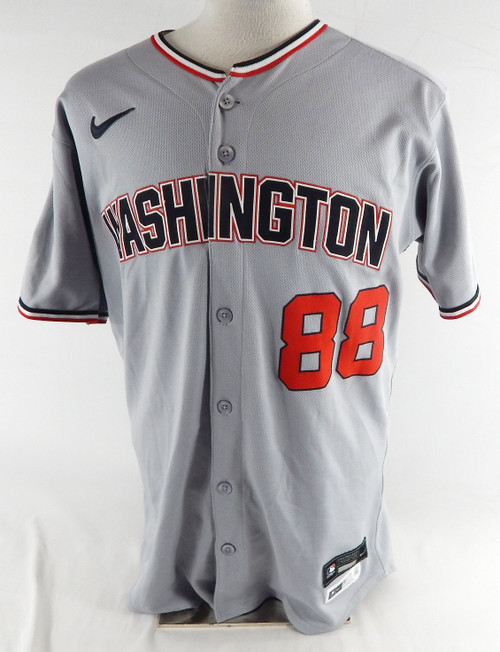2025 Washington Nationals Gerardo Parra #88 Game Issued Pos Used Grey Jersey 3