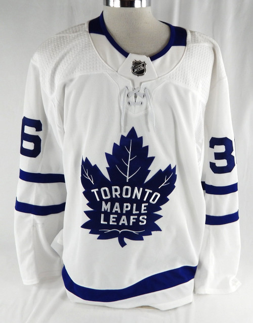 2017-18 Toronto Maple Leafs Josh Jooris #36 Game Used White Jersey 56 679