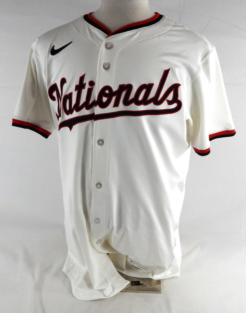 2025 Washington Nationals Stone Garrett #36 Game Issued White Jersey 44 750