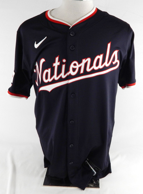 2025 Washington Nationals Jose Tena #8 Game Issued Navy Jersey 42 766