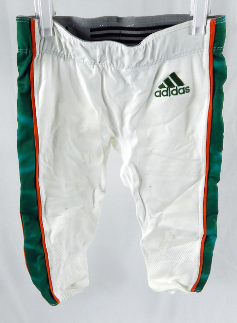 2018 Miami Hurricanes Game Issued White Football Pants M DP110649