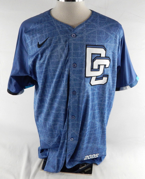 2025 Washington Nationals Juan Yepez #18 Game Issued Blue Jersey City Con 46 395
