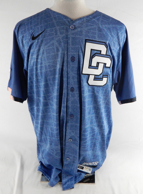 2025 Washington Nationals Miguel Cairo #22 Game Issued Blue Jersey City Con 8