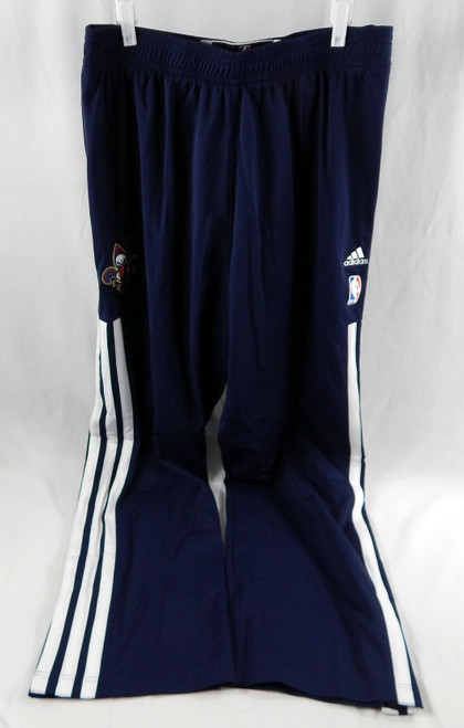2013-14 New Orleans Pelicans Game Issued Navy Warm Up Pants 2XL DP110614
