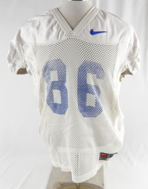 2016 Boise State Broncos #86 Game Used White Practice Jersey XL 349