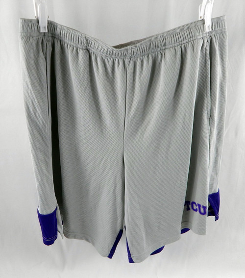 2019 Texas Christian TCU Horned Frogs Team Issued Grey Work Out Shorts XXL 10633
