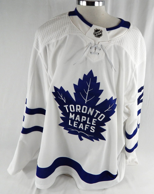 2018-19 Toronto Maple Leafs Wilson #28 Game Used White Jersey 58 681