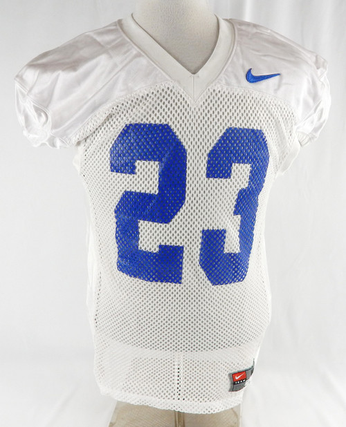 2018 Boise State Broncos #23 Game Used White Practice Jersey M 355