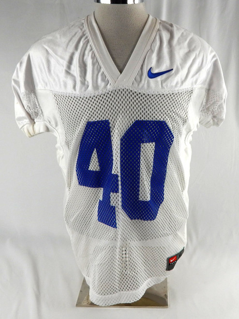 2016-19 Boise State Broncos #40 Game Used White Practice Jersey XL 405