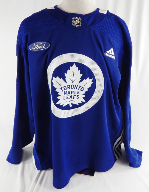 2019-20 Toronto Maple Leafs David Kampf #64 Game Used Blue Practice Jersey 58 04