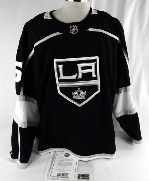 2019-20 Los Angeles Kings Kurtis MacDermid #56 Game Used Black Jersey Set 2 58 7