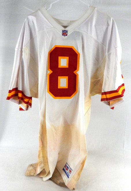 1997 Kansas City Chiefs Billy Joe Tolliver #8 Game Issued White Jersey 46 339