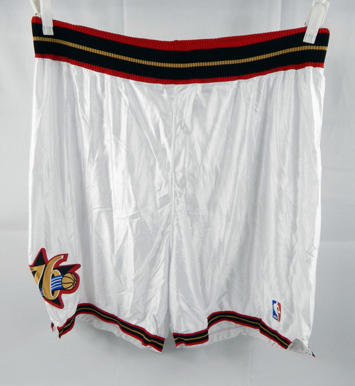 2002-06 Phialdephia 76ers #23 Game Used White Shorts 44 DP96002