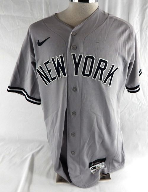 2021 New York Yankees #67 Game Issued Pos Used Grey Jersey 46 756