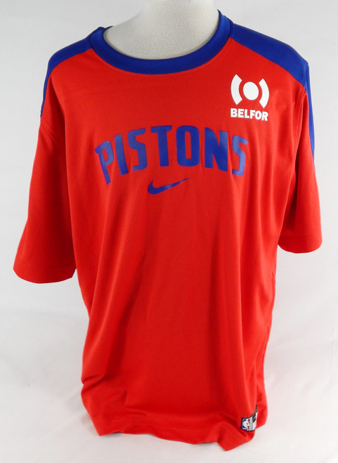 2024-25 Detroit Pistons Tolu Smith #35 Game Used Red Shooting Shirt XXL 392