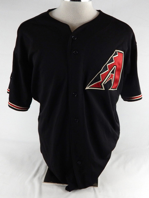 2008 Arizona Diamondbacks Jeff Motuzas #82 Game Used Black Jersey 10th Patch 2