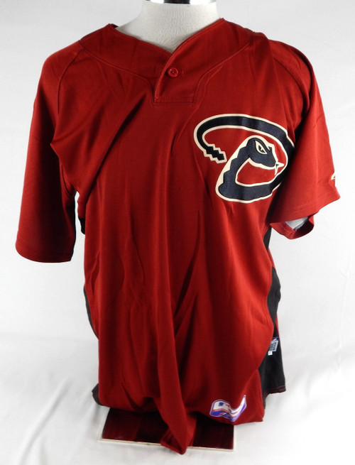 2007-10 Arizona Diamondbacks Smith #80 Game Used Red Jersey ST BP 46 435