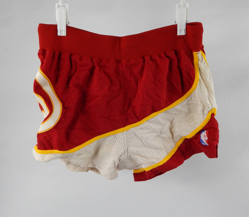 1987-88 Atlanta Hawks John Battle #12 Game Used Red Shorts 34 DP103975