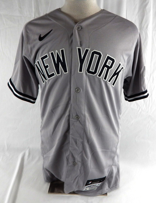 2022 New York Yankees #83 Game Issued Grey Jersey Starr Insurance Patch 42 764