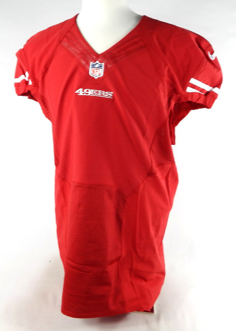 2015 San Francisco 49ers Blank Game Issued Red Jersey 48 DP81789