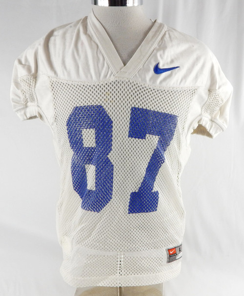 2016-19 Boise State Broncos #87 Game Used White Practice Jersey L 467