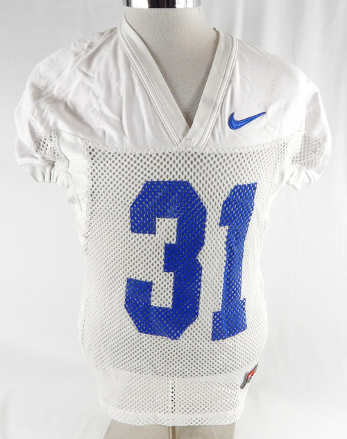 2016-19 Boise State Broncos #31 Game Used White Practice Jersey M 472