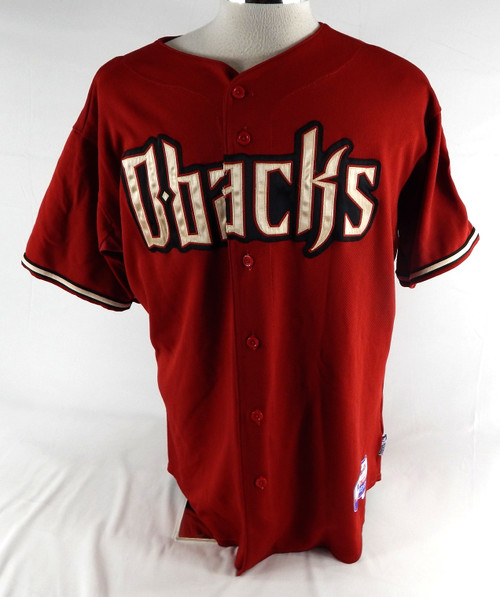 2007 Arizona Diamondbacks Jeff Salazar #15 Game Used Red Jersey 48 345