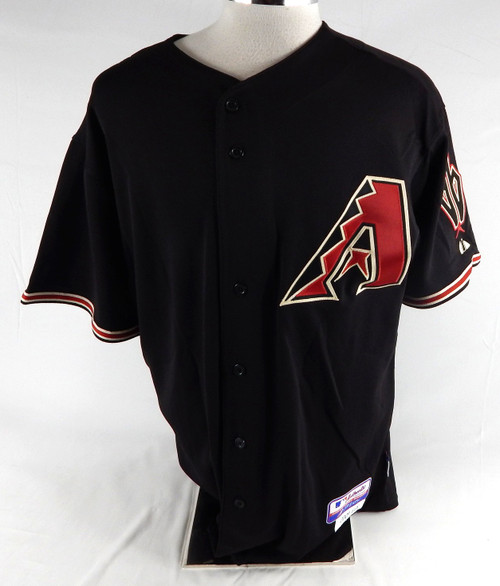 2009 Arizona Diamondbacks Josh Ellis #43 Game Issued Black Jersey 48 487