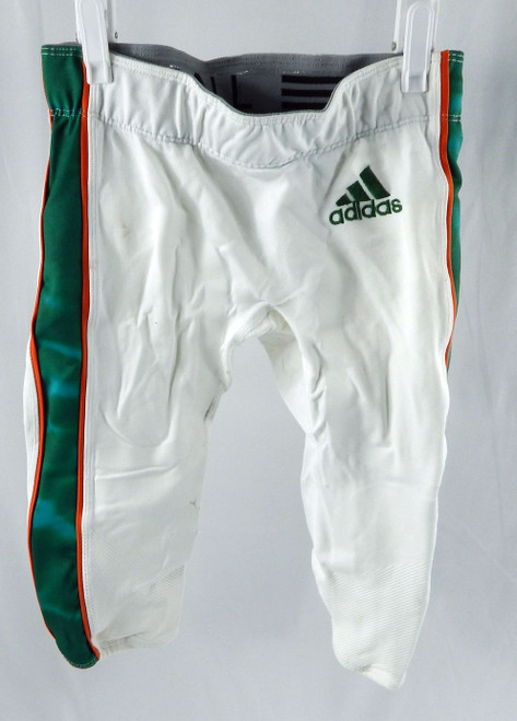 2018 Miami Hurricanes Game Issued White Football Pants M DP110646