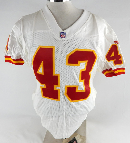 1999 Kansas City Chiefs #43 Game Issued White Jersey 40 766