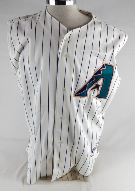 2002-03 Arizona Diamondbacks Mike Myers #35 Game Used White Vest Jersey 48 459