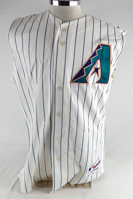2003-06 Arizona Diamondbacks Robby Hammock #5 Game Used White Vest Jersey 44 460