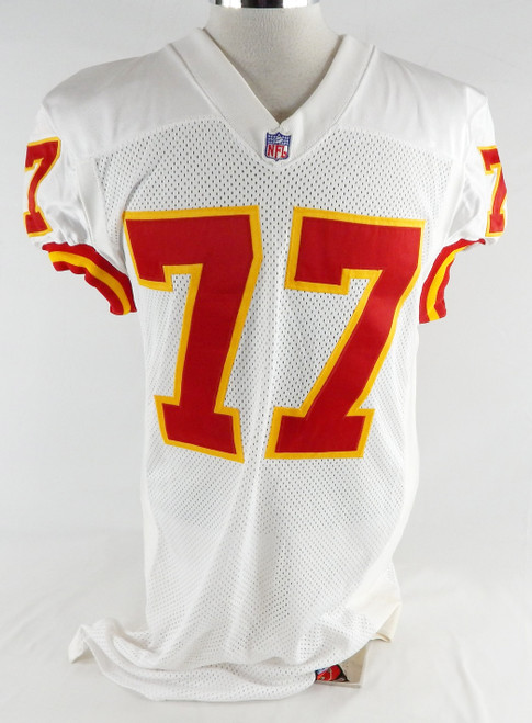 2001 Kansas City Chiefs Stull #77 Game Issued White Jersey 46 293