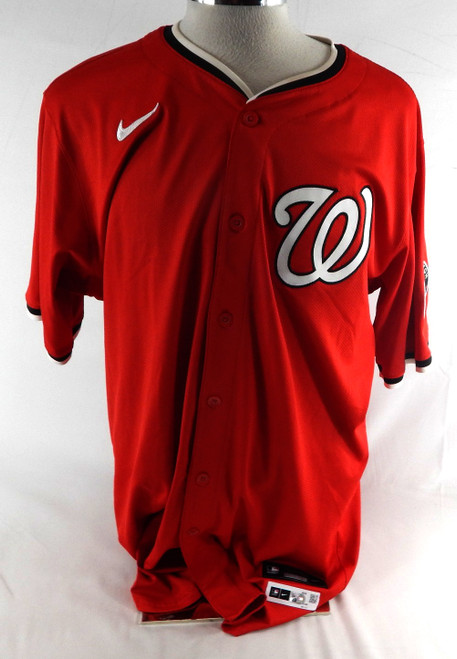 2025 Washington Nationals Trevor Williams #32 Game Issued Pos Used Red Jersey 3