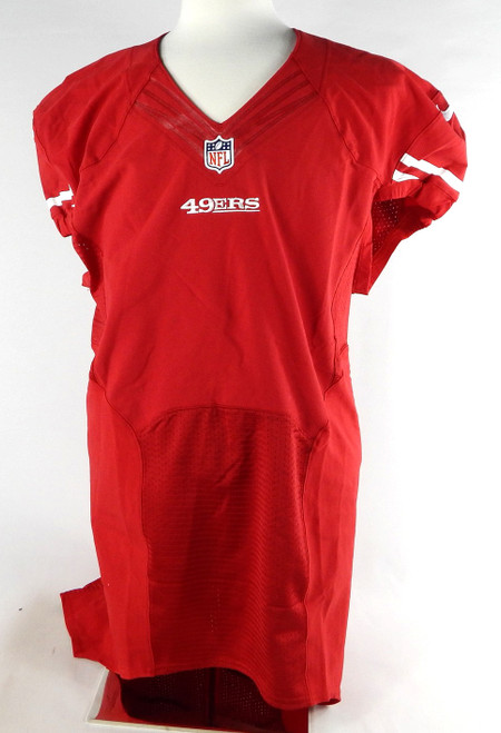 2015 San Francisco 49ers Blank Game Issued Red Jersey 48 DP81793